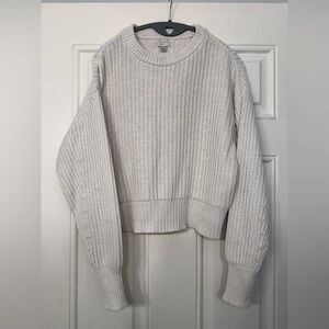 Elegant Cream Knit Sweater